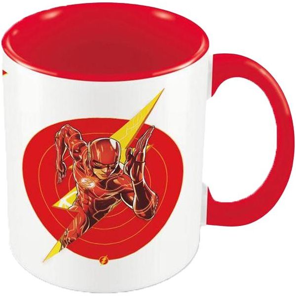 The Flash - Tazza Da Caffè, Stile Cerchio PM6452 (Taglia Unica) (Rosso/Bianco/Giallo)-image