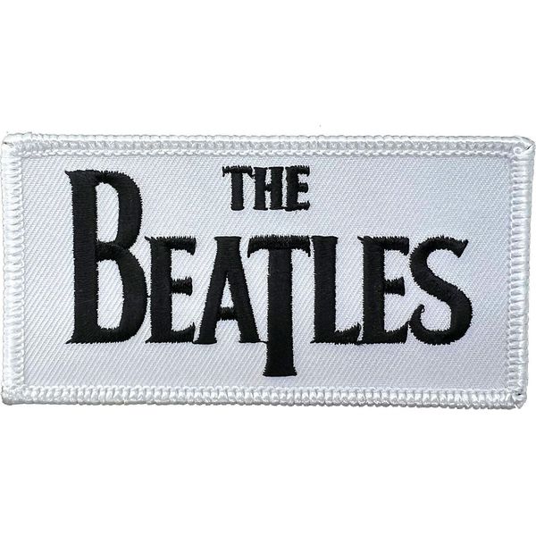 The Beatles - Drop-T-Logo - Patch RO6217 (Taglia Unica) (Bianco/Nero)-image