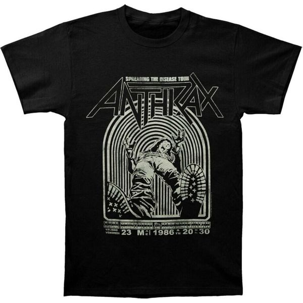 Anthrax - Maglietta "Spreading The Disease"" Per Uomo/Donna Unisex RO6258 (L) (Nero)"-image
