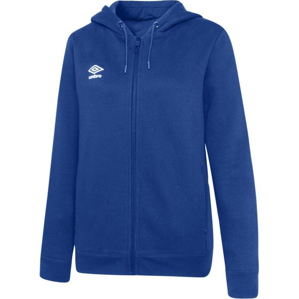 Umbro - Felpa Con Cappuccio Con Zip "Club Leisure"" Da Donna UO1039 (Xs) (Blu Reale/Bianco)"-image