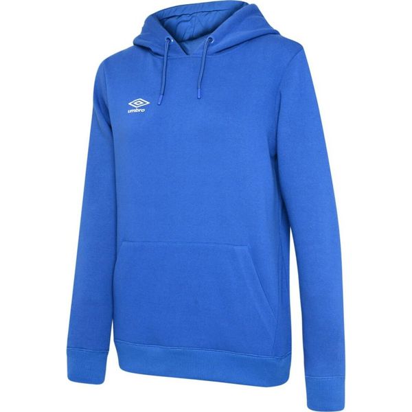 Umbro - Felpa Con Cappuccio "Club Leisure"" Da Donna UO104 (S) (Blu Reale/Bianco)"-image