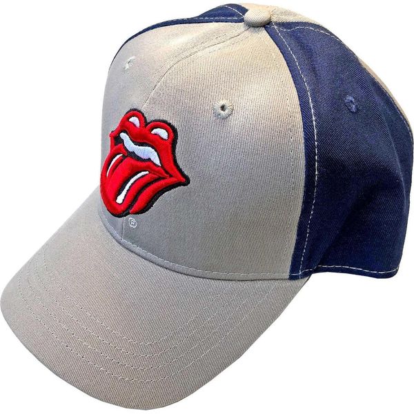 The Rolling Stones - Cappellino Da Baseball "Classic Tongue"" Per Uomo/Donna Unisex RO6430 (Taglia Unica) (Grigio/Blu Marino)"-image