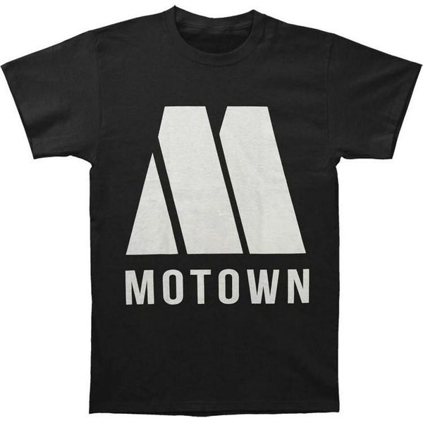Motown Records - T-Shirt "M Logo"" Per Uomo/Donna Unisex RO6450 (Xxl) (Nero/Bianco)"-image