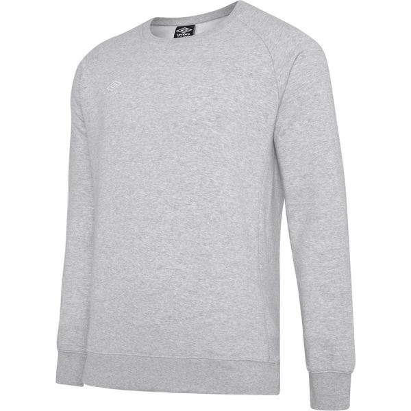 Umbro - Felpa "Club Leisure"" Da Uomo UO132 (L) (Grigio Screziato/Bianco)"-image