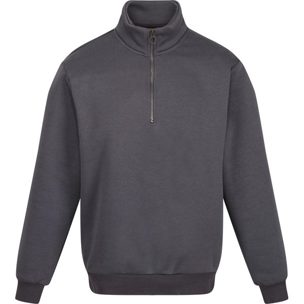 Regatta Professional - Felpa Con Zip Corta Da Uomo RG9461 (M) (Grigio Medio)-image