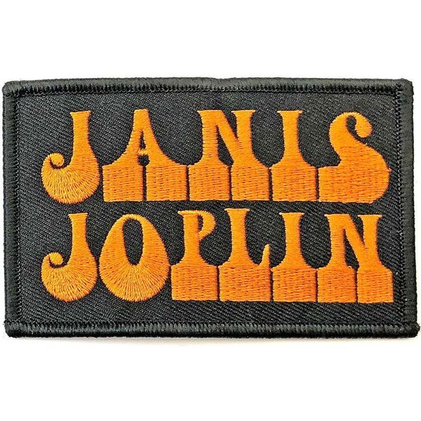 Janis Joplin - Dimensioni Standard - Logo Applicato Con Il Ferro RO6528 (Taglia Unica) (Nero/Arancione)-image