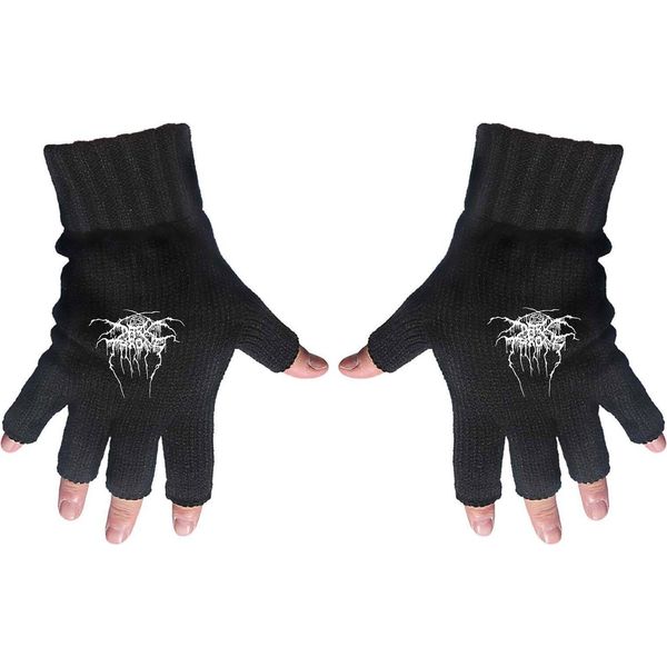 Darkthrone - Uomo/Donna Guanti Unisex Logo - Senza Dita RO6544 (Taglia Unica) (Nero)-image