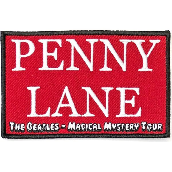 The Beatles - Toppa "Penny Lane"", Tessuto RO6753 (Taglia Unica) (Rosso/Bianco)"-image