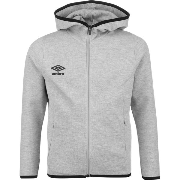 Umbro - Felpa Con Cappuccio "Pro"" Da Uomo UO203 (L) (Grigio Screziato/Nero)"-image