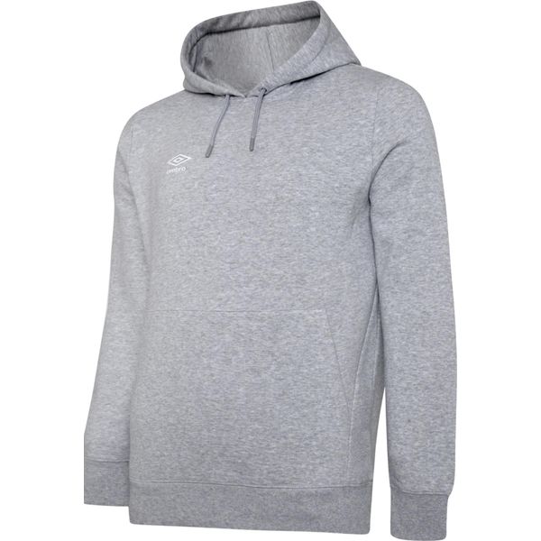 Umbro - Felpa Con Cappuccio "Club Leisure"" Da Uomo UO288 (M) (Grigio Screziato/Bianco)"-image