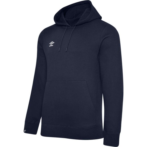 Umbro - Felpa Con Cappuccio "Club Leisure"" Da Uomo UO288 (3XL) (Navy/Bianco)"-image
