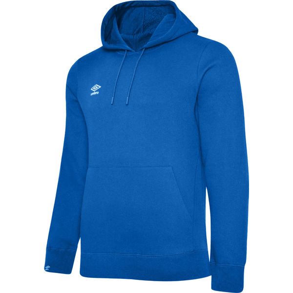 Umbro - Felpa Con Cappuccio "Club Leisure"" Da Uomo UO288 (4XL) (Blu Reale/Bianco)"-image