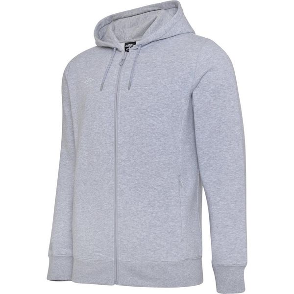 Umbro - Felpa Con Cappuccio "Club Leisure"" Da Bambino UO358 (140) (Grigio Screziato/Bianco)"-image
