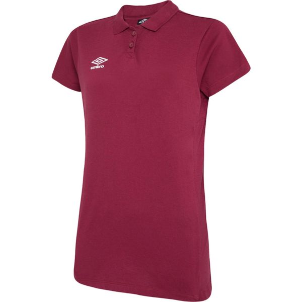 Umbro - Polo "Club Essential"" Da Donna UO841 (44 It) (Rosso Vino/Bianco)"-image