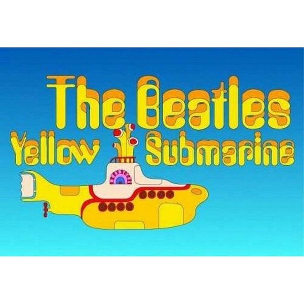 The Beatles - Cartolina "Yellow Submarine"" RO9090 (Taglia Unica) (Giallo/Blu)"-image