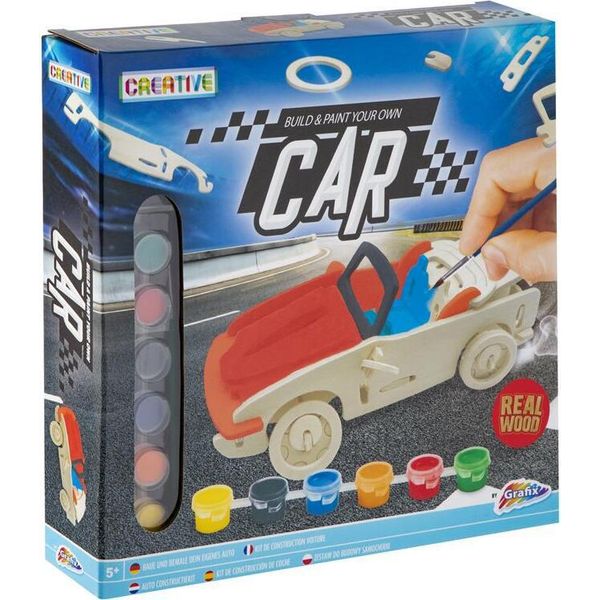 Grafix Grafix, Set Di Costruzioni Puzzle In Legno Auto-image