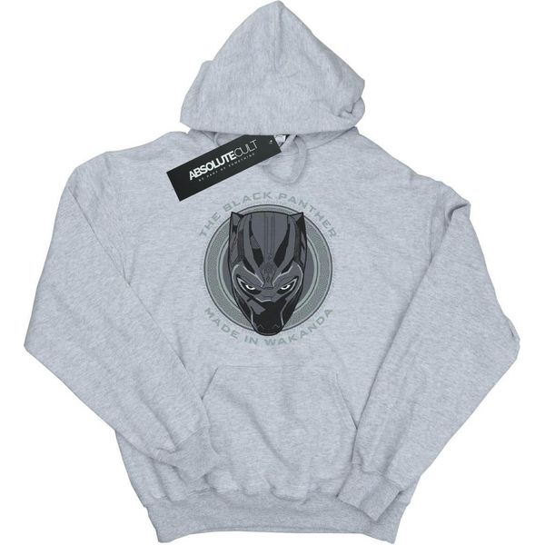 Black Panther - Felpa Con Cappuccio " Wakanda"" Per Uomo BI1655 (M) (Grigio)"-image