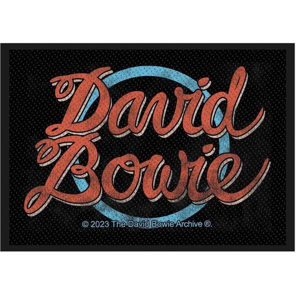 David Bowie - Taglia Standard - Patch, Logo In Tessuto RO9111 (Taglia Unica) (Nero/Rosso/Blu)-image