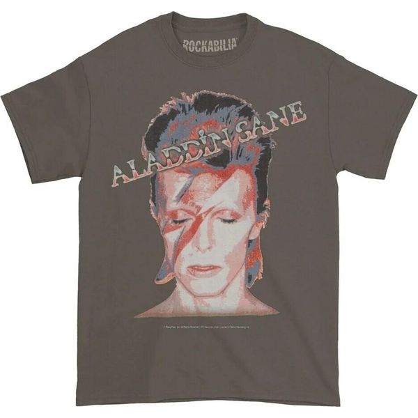 David Bowie - Maglietta "Aladdin Sane"" Per Uomo/Donna Unisex RO9066 (Xxl) (Antracite)"-image
