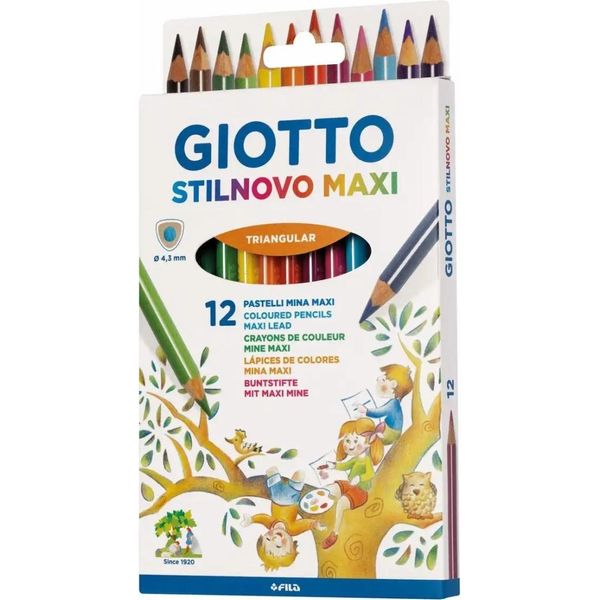 Giotto F225900 Pastello Colorato Colori Assortiti 12 Pz-image
