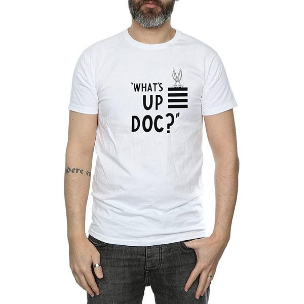 Maglietta Looney Tunes - "What's Up Doc"" Uomo BI1360 (3XL) (Bianco)"-image