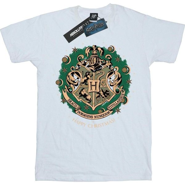 Harry Potter - Maglietta Per Ragazzi - Design Natalizio BI1681 (116) (Bianco)-image