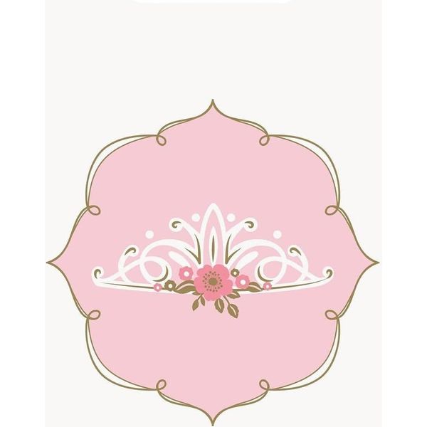 Amscan - Sacchetti Di Carta Per Feste "Principessa Per Un Giorno"" Confezione Da 8 SG28334 (Taglia Unica) (Bianco/Rosa)"-image