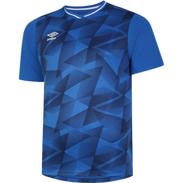 Umbro - Maglia A Manica Corta "Triassic"" Da Bambino UO1898 (158) (Blu Royal/Blu Navy Scuro)"-image