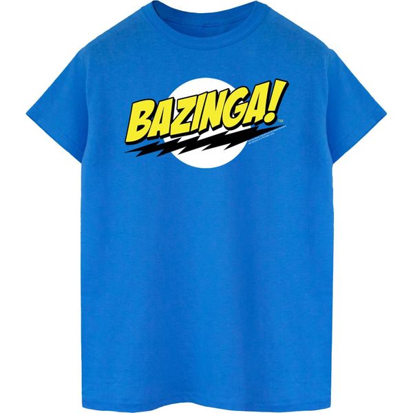 The Big Bang Theory - Maglietta "Bazinga"" Da Uomo BI1582 (Xxl) (Blu Reale)"-image