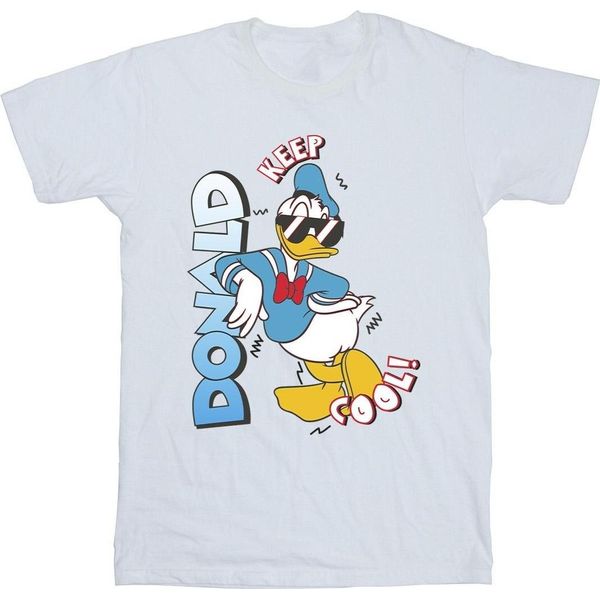 Disney - Maglietta "Paperino Cool"" Per Ragazzi BI28415 (104) (Bianco)"-image