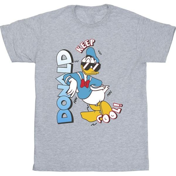 Disney - Maglietta "Paperino Cool"" Per Ragazzi BI28415 (128) (Grigio)"-image