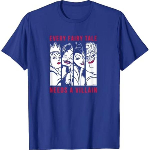 Disney - Maglietta "Ogni Fiaba Ha Bisogno Di Un Cattivo"" Per Bambini BI1664 (3XL) (Marineblau)"-image