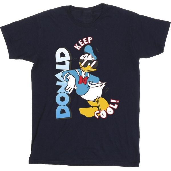 Disney - Maglietta "Paperino Cool"" Per Ragazzi BI28415 (104) (Blu Navy)"-image