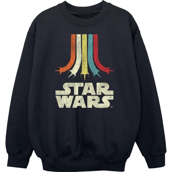 Star Wars - Felpa "Retro"" Per Ragazzi BI1905 (116) (Nero)"-image
