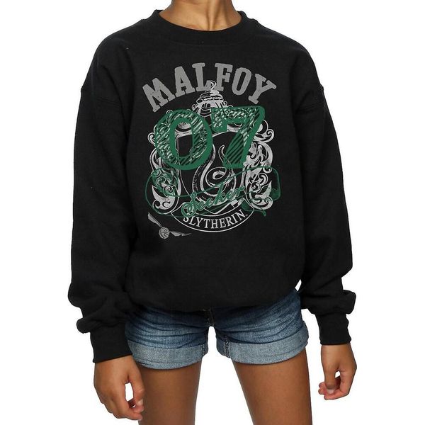 Harry Potter - Felpa "Draco Malfoy Seeker"" Per Bambina BI1951 (116) (Nero)"-image