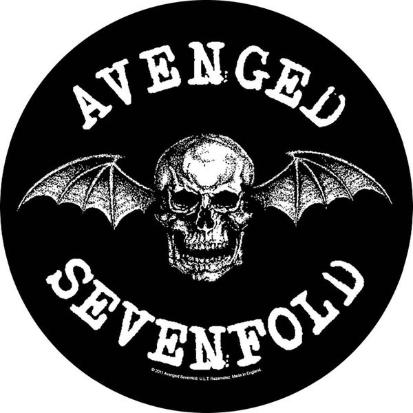 Avenged Sevenfold - Death Bat - Patch RO9785 (Taglia Unica) (Nero/Bianco)-image