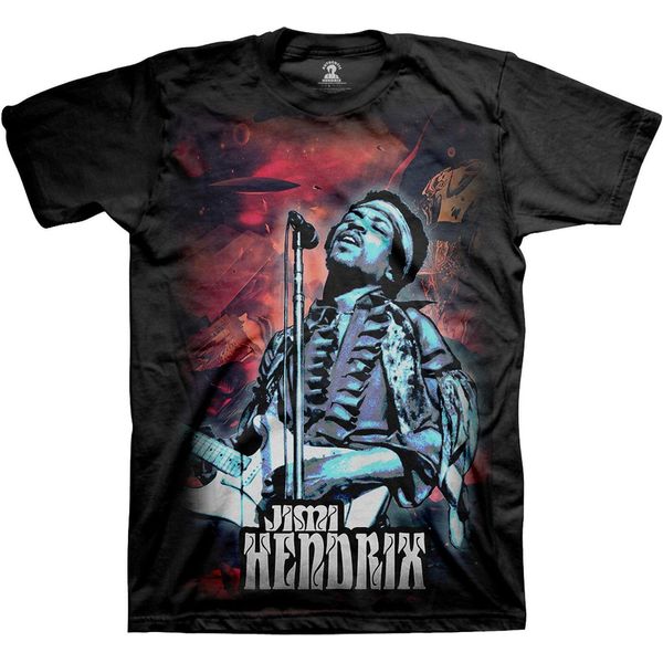 Jimi Hendrix - Maglietta Da Uomo/Donna Unisex RO5694 (Xl) (Nero)-image