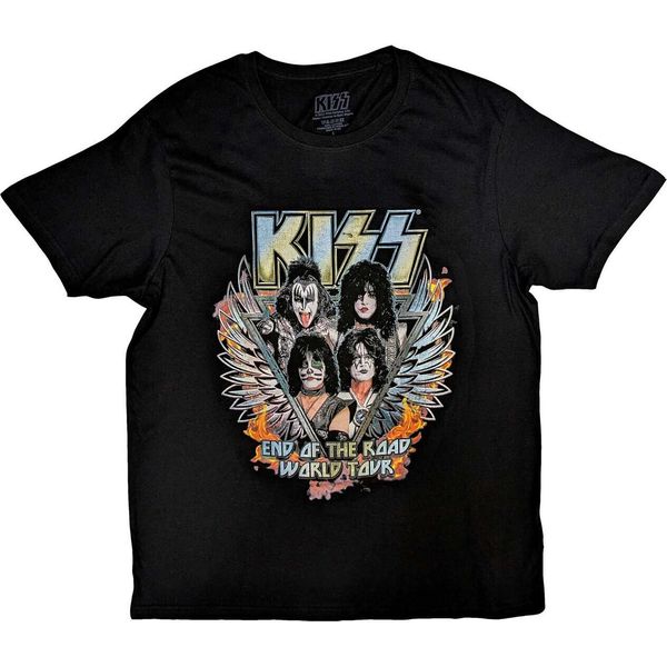 Kiss - Maglietta "End Of The Road Wings"" Per Uomo/Donna Unisex RO9274 (S) (Nero)"-image