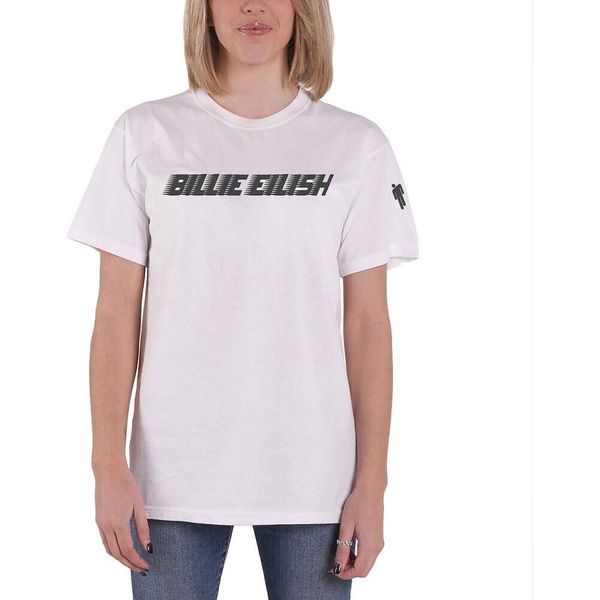 Billie Eilish - Maglietta Logo Per Uomo/Donna Unisex RO6408 (L) (Bianco)-image