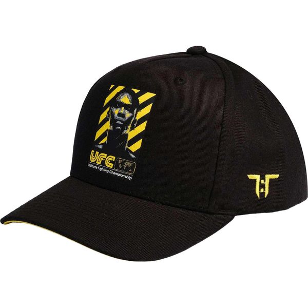 Tokyo Time - Cappellino Da Baseball "Ufc Israel Adesanya"" Per Uomo/Donna Unisex RO9303 (Taglia Unica) (Nero/Giallo)"-image