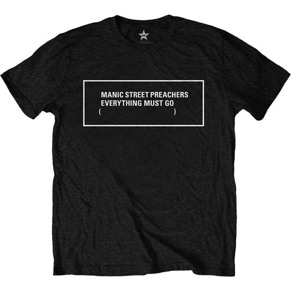 Manic Street Preachers - Maglietta "Everything Must Go"" Per Uomo/Donna Unisex RO9487 (Xxl) (Nero/Bianco)"-image