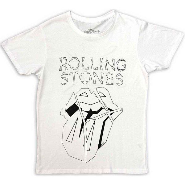 The Rolling Stones - Maglietta "Hackney Diamonds"" Logo Per Uomo/Donna Unisex RO9410 (L) (Bianco)"-image
