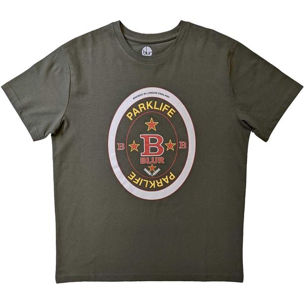 Blur - Maglietta "Parklife"" Per Uomo/Donna Unisex RO9488 (S) (Verde)"-image