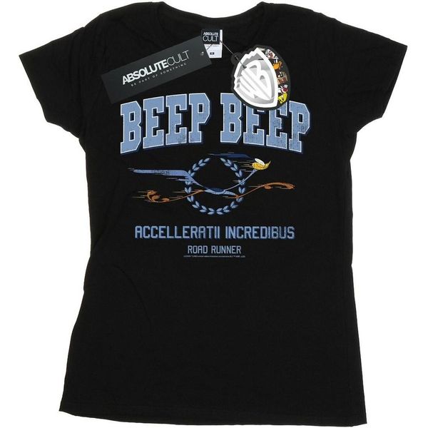 Looney Tunes - Maglietta "Beep Beep"" Da Donna BI27778 (L) (Nero)"-image