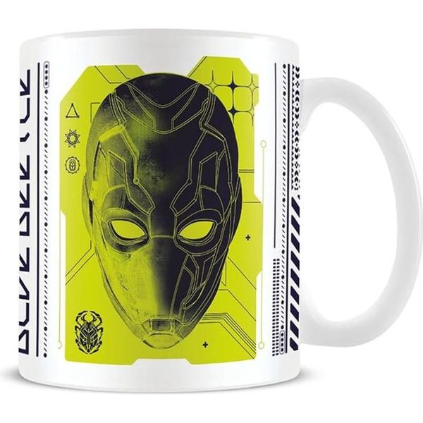 Blue Beetle - Tazza Da Caffè "Alien Biotech"" PM6741 (Taglia Unica) (Bianco/Giallo)"-image