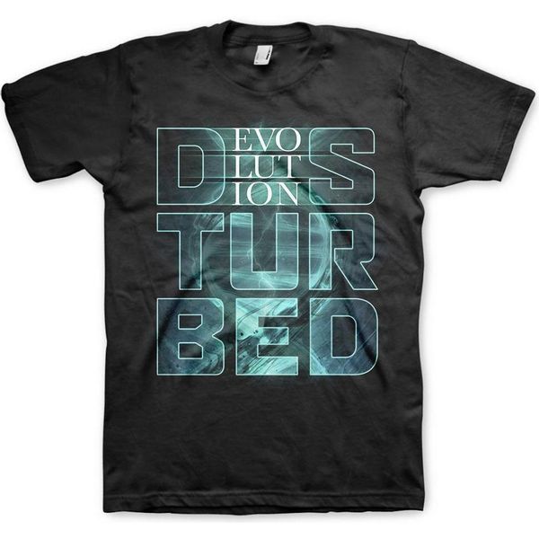 Disturbed - Maglietta "Evolution"" Per Uomo/Donna Unisex RO6790 (Xxl) (Nero)"-image