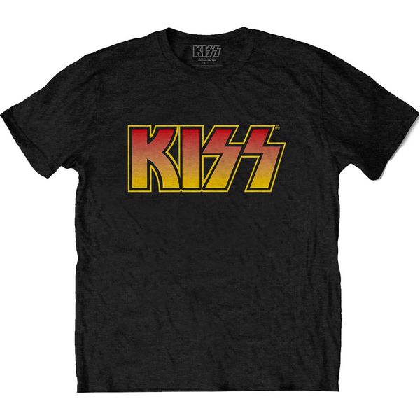 Kiss - Maglietta "Classic Logo"" Per Uomo/Donna Unisex RO6747 (Xxl) (Nero)"-image