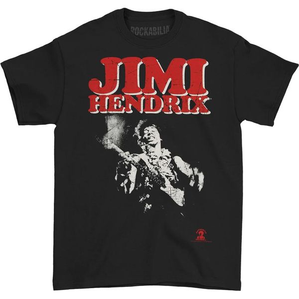 Jimi Hendrix - Maglietta Da Uomo/Donna Unisex RO6869 (L) (Nero)-image