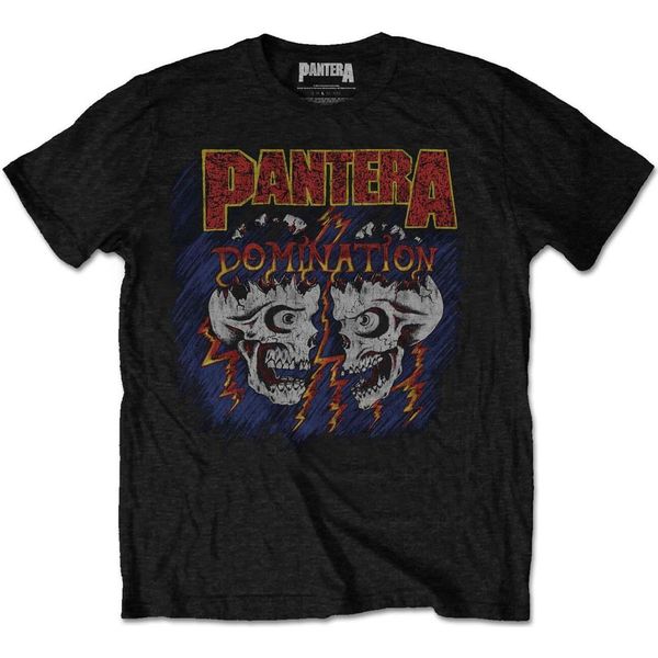 Pantera - Maglietta "Domination"" Per Uomo/Donna Unisex RO3404 (Xl) (Nero)"-image
