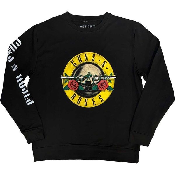 Guns N Roses - Felpa Logo "Classic"" Per Uomo/Donna Unisex RO9328 (S) (Nero)"-image
